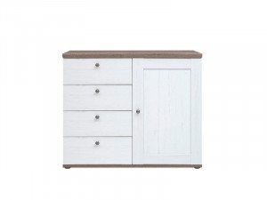 TINA 003 Comoda KOM4S PINE canyon/OAK truffel