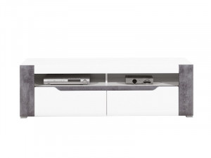 Brando b1 comoda tv white/beton/white high gloss
