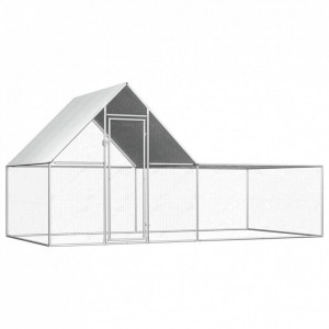 Coteț de găini, 4 x 2 x 2 m, oțel galvanizat