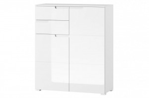 Selene 7 comoda white high gloss/white