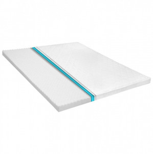 Topper de saltea, profil tip ou cu spumă rece, 6 cm, 160x200 cm