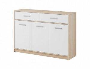 Tulia comoda oak sonoma/white 3d 2s&