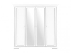 WHITE 014 WARDROBE 4D(2S) SNOWY ASH/SILVER PINE