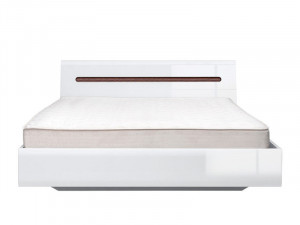 Azteca 026 cadru de pat180 white/white high gloss