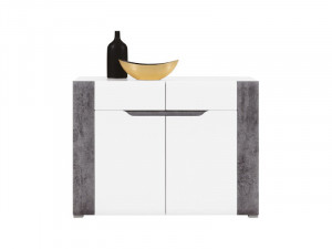 Brando b2 comoda white/beton/white high gloss