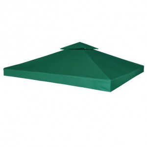 Copertină de rezervă pentru acoperiș foișor, 3 x 3 m, verde