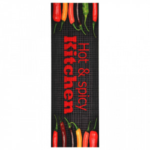 Covoraș de bucătărie lavabil, model Hot & Spicy, 60 x 180 cm