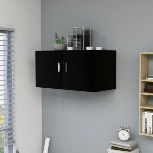 Dulap montat pe perete, negru, 80x39x40 cm, PAL