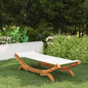 Hamac, crem, 100x188,5x44 cm, lemn masiv de molid