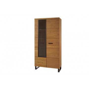 Pratto 12 Vitrină cu 2 uși 96x198x42 stejar rustic