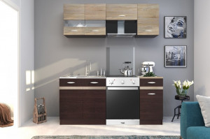 Set Mobila Bucatarie Livia 180 dark/bright