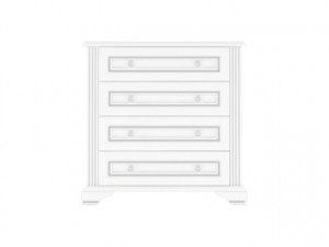 White 008 Comoda 4S 90 Snow Ash-Tree/Silver Pine