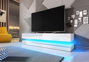 Fly Tv Stand White Mat/White Super High Gloss