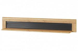 Polita perete Kama 35 (hanging shelf) oak camargue/black