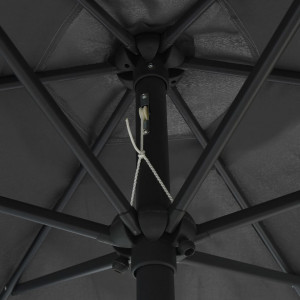 Umbrelă de soare cu stâlp aluminiu, antracit, 270 x 246 cm