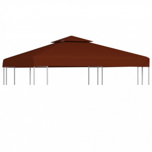 Acoperiș pavilion cu 2 niveluri, cărămiziu, 3 x 3 m, 310 g/m²
