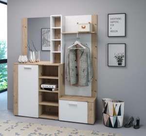 Barry Mobila Hol Oak Artisan/White Mat Le