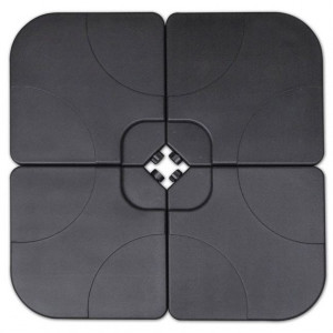 Bază umbrelă de soare portabilă umplută cu nisip/apă 60 L