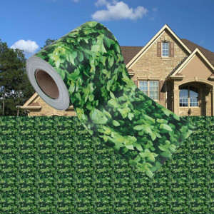 Panou de intimitate grădină, verde, 35 x 0,19 m, PVC