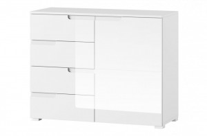 Selene 5 comoda white high gloss/white