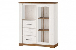 Vitrina Country 15 pine andersen/oak stirling