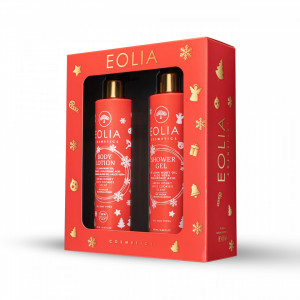 Pachet Eolia cu Lotiune de Corp si Gel de Dus cu Miere si Scortisoara
