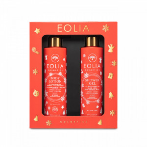 Pachet Eolia cu Lotiune de Corp si Gel de Dus cu Miere si Scortisoara