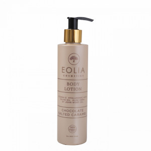 Eolia Lotiune de Corp Naturala cu Acid Hialuronic, Vitamina E si Ciocolata si Caramel Sarat 250 ml / 8.45 fl. oz