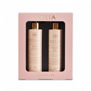 Pachet Eolia cu Lotiune de Corp si Gel de Dus cu Sidef Auriu, Orhidee Aurie