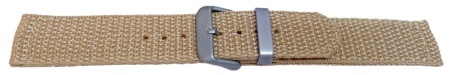 Curea din tesatura de nylon bej 20mm - 58018