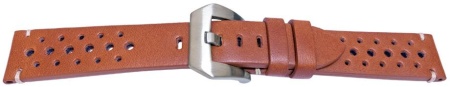 Curea piele perforata maro deschis GP Racing 20mm - 57080