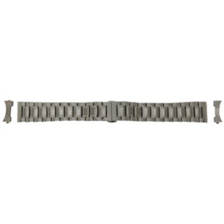 Bratara argintie deployant capat drept si curbat 18mm