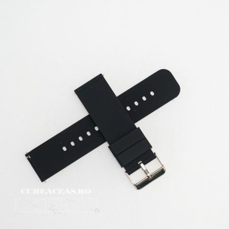 Curea silicon neagră, telescop QR, 24mm -400124