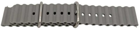 Curea silicon gri cutata cu telescop QR 22mm - 63048