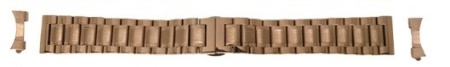 Bratara rose gold deployant capat drept si curbat 24mm