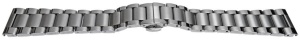 Bratara argintie deployant capat drept 20mm - 57139