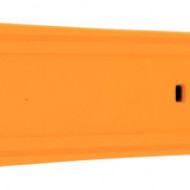 Curea silicon doua culori negru cu portocaliu, telescop QR, 22mm -60733