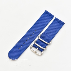 Curea din tesatura de nylon albastră catarame zulu 22mm - 4080522