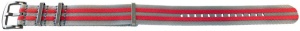 Curea NATO gri-roșu 20mm - 54054