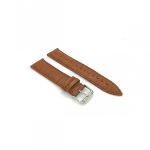 Curea piele maro deschis model crocodil QR 20mm - 4240320