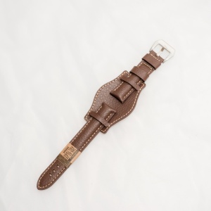 Curea piele vitel tip Fossil maro inchis de 22mm - 3860222