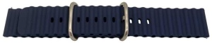Curea silicon albastru navy cutata cu telescop QR 22mm - 63044
