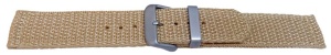 Curea din tesatura de nylon bej 18mm - 58017