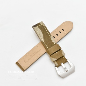 Curea pânză si piele camuflaj bej 18mm - 3701817