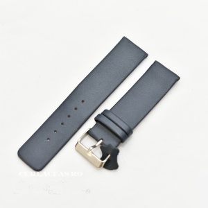 Curea piele vitel albastra plata,semi lucioasa 26mm - 3270526