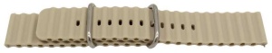 Curea silicon bej cutata cu telescop QR 22mm - 63040