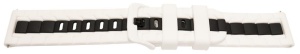 Curea silicon doua culori QR alb cu negru 22mm- 62263