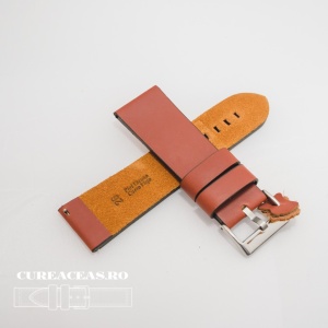 Curea piele maro castaniu vintage QR 26mm - 3830826