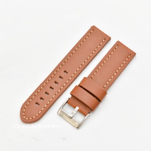 Curea piele maro castaniu XL QR 24mm - 384EL0824