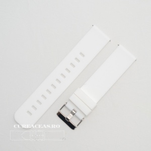 Curea silicon albă, telescop QR, 22mm -402222